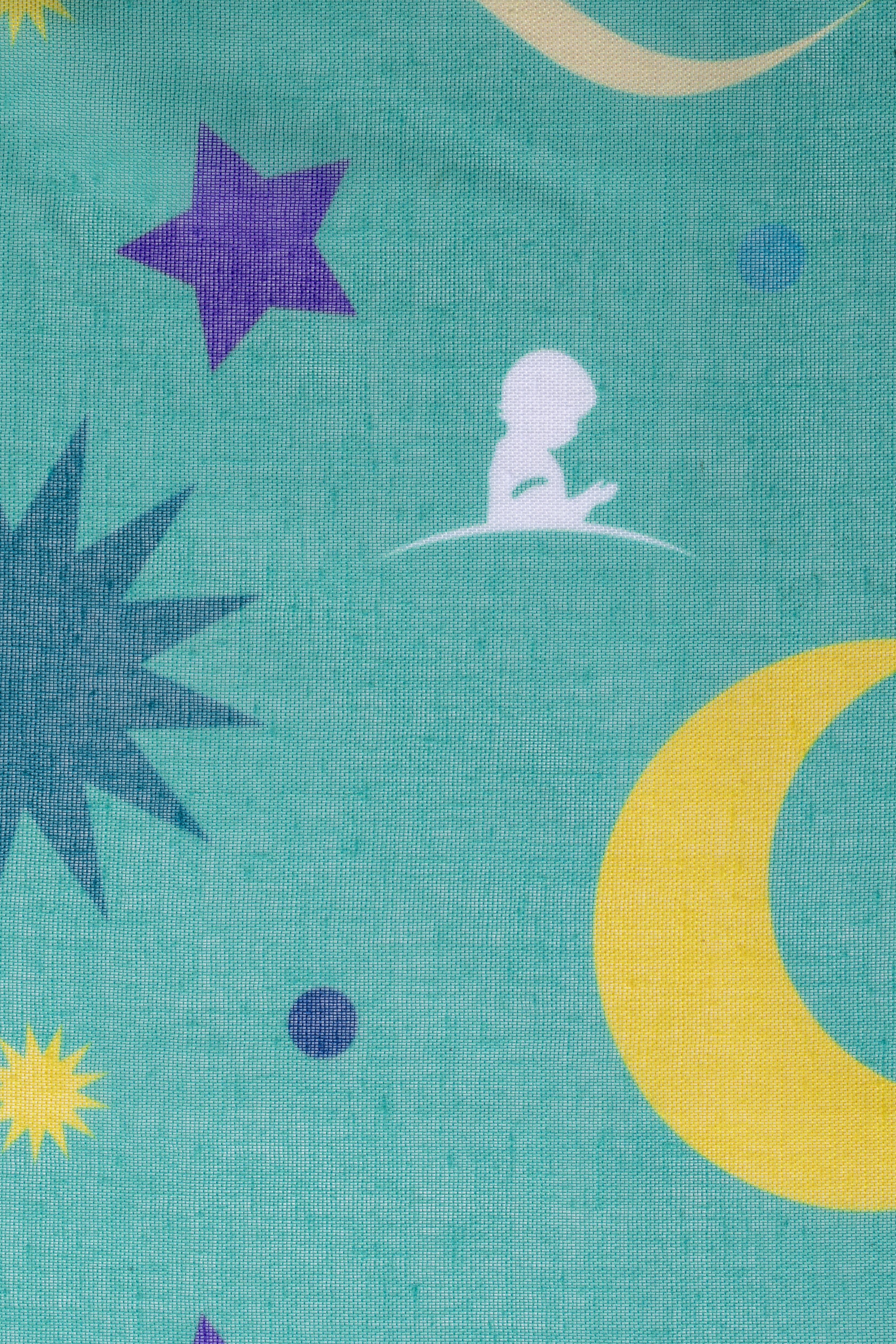 Moon and Stars Sheer Polyester Scarf